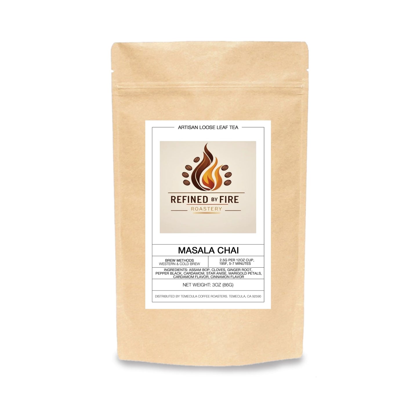 Spirit Spice - A warming blend of bold black tea and aromatic spices — cinnamon, cardamom, ginger, and cloves — crafted to soothe the soul and ignite the spirit. ‘Taste and see that the Lord is good.’ (Psalm 34:8) — a comforting reminder of His presence.