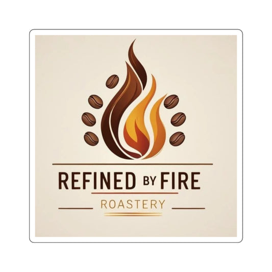 Coffee Roastery Square Stickers, Laptop Decals, Custom Stickers, Barista Gifts, Coffee Lovers Decor