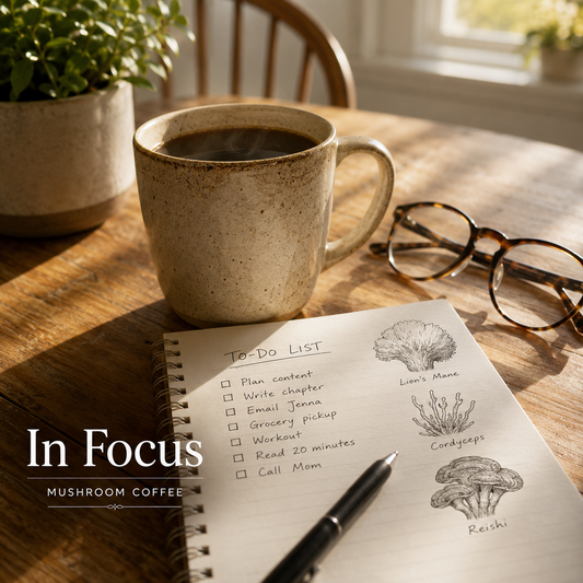 In Focus - Medium Roast Coffee with Mushrooms